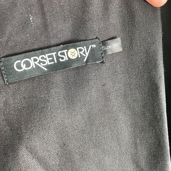 Corset Story Double Denim Waistcoat Corset SZ 30'' NWT NEW - Picture 6 of 10